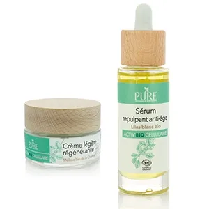 Lot Sérum repulpant anti-âge + Crème légère régénérante Activ'Bio Cellulaire